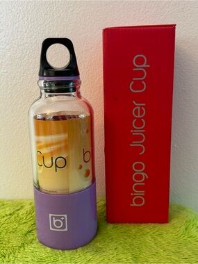 New Bingo Portable USB Blender Juicer Cup 500ml Purple Smoothie Maker